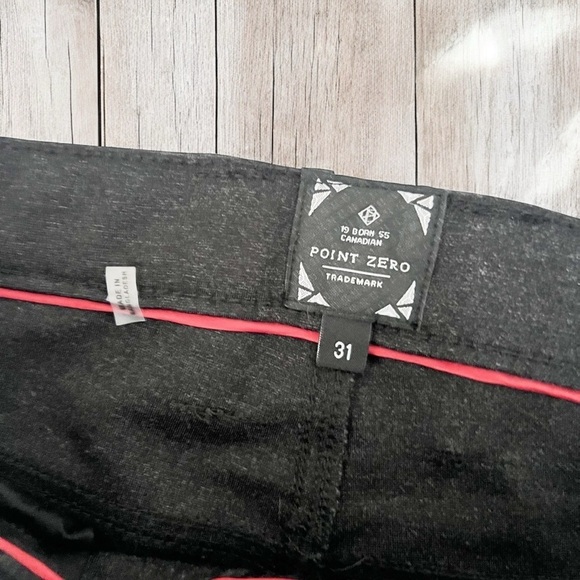 Point Zero dark gray stretch pants Sz 31 - Picture 7 of 9